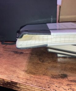 Huhuhero Lined Notebook Journal, 120Gsm Thick Paper Journals for Writing, 5 Pack Hardcover Leather Notebooks for Men Women, Daily Journal for Work Business Note Taking, Office School Supplies 5"×8.25" Black 29 81s ruQLjuL