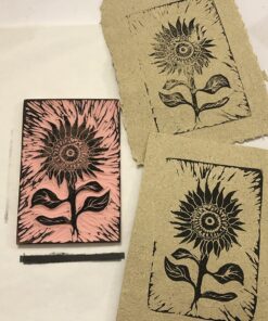 Speedball Deluxe Block Printing Kit - Includes Inks, Brayer, Bench Hook, Lino Handle and Cutters, Speedy-Carve Block, Mounted Linoleum Block Deluxe Block Printmaking Kit 20 81s2HGxbgML