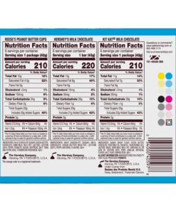 Alternative view of HERSHEY'S, KIT KAT and REESE'S Assorted Milk Chocolate, Christmas Candy Variety Box, 27.3 oz (18 Count)