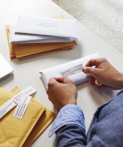 DYMO Authentic LW Mailing Address Labels for LabelWriter Label Printers, White, 1-1/8'' x 3-1/2'', 2 Rolls of 260 (30572) 11 81s2QHRDFS