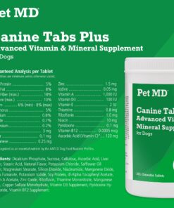 Alternative view of Pet MD - Canine Tabs Plus 365 Count - Advanced Multivitamins for Dogs - Natural Daily Vitamin and Mineral Nutritional Supplement - Liver Flavored Chewable Tablets