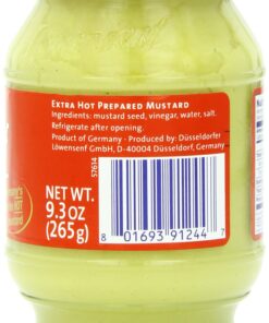 Alternative view of Lowensenf Mustard in Jar, Extra Hot, 9.3 Ounce