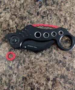 Snake Eye Tactical Pocket Knives Black Blade Tactical Knife black and orange 31 81s54TGceAL