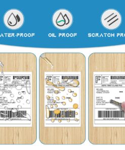 MFLABEL 10 Rolls 4x6 Direct Thermal Blank Shipping Labels for Thermal Printer Shipping Labels with Perforated 250 Labels/ Rolls 10 81s79krnoAL