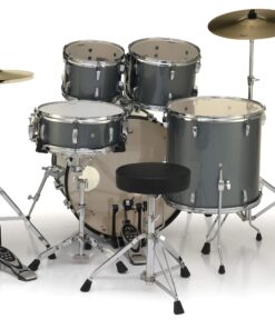 Alternative view of Pearl Roadshow Drum Set 5-Piece Complete Kit with Cymbals and Stands, Charcoal Metallic (RS525SC/C706) New Fusion Charcoal Metall