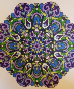 Centered - For Crayons And Wide Tipped Markers: Angie's Gentle Mood Menders - Volume 2 (Angie's Gentle Mood Menders - For Crayons And Wide Tipped Markers) Paperback, Large Print 69 81s7H8YAXYL