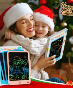 LCD Writing Tablet 10 Inch, Toys for 3 4 5 6 7 8 9 10 Year Old Boys Girls, Colorful Doodle Board Drawing Tablet, Gift for Boys Toddlers Age 3-12 Years, Memo Board, Drawing Pads with Lanyard(Navy) Navy 13 81s7mh8pX9L