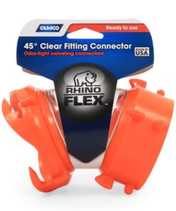 Camco RhinoFLEX Clear 45 Degree RV Sewer Hose Swivel Fitting- Allows You to See When Tank is Empty, Odor Protection; Durable and Secure Connection (39847) 22 81s8f3ct9cL