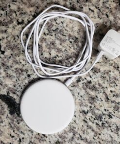 TALK WORKS 5W Wireless Charging Pad Compatible w/ iPhone 15/Pro/Max, 14/Plus/Pro/Max, 13/Mini/Pro/Max, 12,11,XR,XS,X,8, Samsung S23, S22, S21, S20, S10 - Qi Certified Fast Charger w/USB Adapter(White) 30 81sAVvyucXL