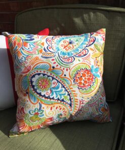 Greendale Home Fashions 17" Outdoor Accent Pillows in Painted Paisley (Set of 2), Jamboree 25 81sArKIcTqL