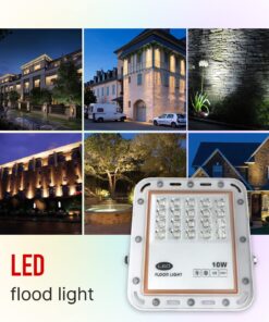 SINGSUN-LITE LED Flood Light, 10W Work Light, 5000K White Light with Eye Protection Design, IP67 Waterproof Outdoor Floodlight for Garage, Garden, Lawn, Basketball Court, Playground 14 81sB4a7YUKL 1