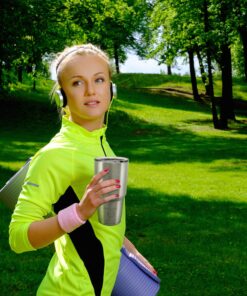 CHILLOUT LIFE 30 oz Stainless Steel Tumbler with Lid - Double Wall Vacuum Insulated Large Travel Coffee Mug with Splash Proof Lid and Straw for Hot & Cold Drinks 30oz (pack of 1) 26 81sCNfELk5L