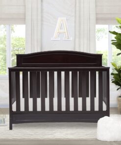 Alternative view of Delta Children Emery 4-in-1 Convertible Baby Crib - Greenguard Gold Certified, Dark Chocolate 4-in-1 Crib
