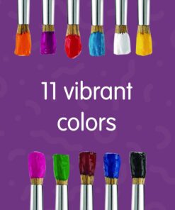 Colorations - SWT16 Simply Washable Tempera Paints, 16 fl oz, Set of 11 Colors, Non Toxic, Vibrant, Bold, Kids Paint, Craft, Hobby, Arts & Crafts, Fun, Art Supplies 16 Fl Oz (Pack of 11) Tempera Paint Assorted Set 12 81sE9e9ZW3L