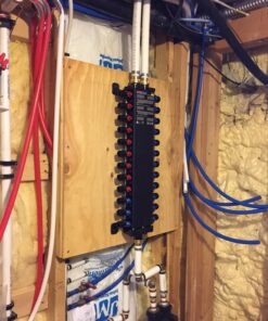 Viega 50243 1/2-Inch PureFlow Zero Lead Poly Alloy PEX Crimp Manabloc With 24 Ports - 15 Cold 9 Hot 22 81sEqOS1yKL