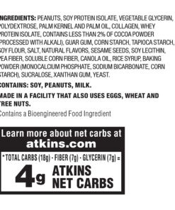 Atkins Chocolate Peanut Butter Pretzel Protein Meal Bar, High Fiber, 16g Protein, 1g Sugar, 4g Net Carbs, Meal Replacement, Keto Friendly, 5 Count 20 81sExsOLzUL