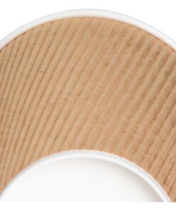 Genuine Joe GJO11260PK Insulated Ripple Hot Cup, 12-Ounce Capacity (Pack of 25),Brown Brown 12 ounces 22 81sFJFFkmmL