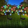 ZWJBSGY Solar Lights Outdoor - New Upgraded Solar Garden Lights, 2 Pack Waterproof Colored Fairy Landscape Tree Solar Lights for Pathway Patio Yard Deck Walkway Christmas Decoration 15 81sFX6LTd4L