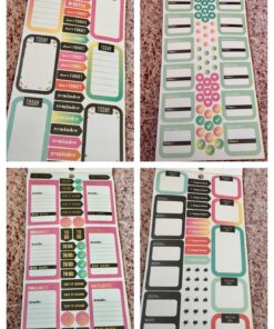 me & my BIG ideas Sticker Value Pack - The Happy Planner Scrapbooking Supplies - Productivity Theme - Multi-Color & Gold Foil - Great for Projects, Scrapbooks & Albums - 30 Sheets, 985 Stickers Total 76 81sG0DKkgZL