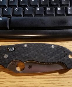 Spyderco Manix 2 XL Folding Knife - Black G-10 Handle with PlainEdge, Full-Flat Grind, CPM S30V Steel Blade and Ball Bearing 57 81sG1E2iHL