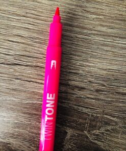 Tombow 61500 Twintone Marker Set, Bright, 12-Pack. Double-Sided Markers for Bold and Precise Writing 61 81sINAWMffL