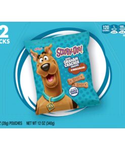 Kellogg's SCOOBY-DOO, Baked Graham Cracker Sticks, Lunch Snacks, Snack Crackers, Cinnamon, 12oz Box (12 Pouches) 1 Ounce (Pack of 12) 19 81sJr7J0quL