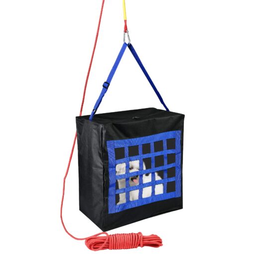 ISOP Fire Evacuation Device for Pets up to 55 Pounds - Compact Safety Equipment - Rope 50 Feet Incl. - Emergency Survival Kit for Animals (Medium 19"x18"x10") Medium 19"x18"x10"