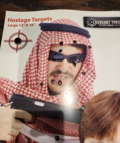 12" X 18" Hostage Targets for Shooting Featuring Photo-Realistic Designs | Bad Guy Paper Targets | Ideal for Law Enforcement Training 40 Pack Hostage 10 Of Each 28 81sNHFIQvL