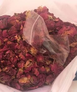 Dried Rose Petals and Rose Buds - Red - 1 Pound Edible Flowers - Use in Tea, Baking, Making Rose Water, Crafting, Wedding Confetti - Included Sample Bottle of Rose Absolute Essential Oil - by bMAKER 38 81sNpdTicUL
