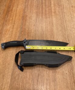 Kershaw Camp 10 Machete, Fixed Blade Knife, 10" 65Mn Carbon Tool Steel Blade, Includes Sheath, Camp Series Machete, Outdoor and Survival Tool,Black 1077 53 81sNrUjHVxL