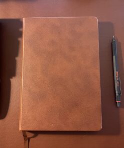 BEECHMORE BOOKS Ruled Journal Notebook - A5 Brown 160 Lined Pages 8.3 x 5.8 inch | Hardcover Leather Daily Journals For Writing - Thick 120gsm Cream Paper | Gifts for Men, Women, Notebooks For Work Chestnut Brown Large (5.75" x 8.25") 50 81sOE2pl0UL
