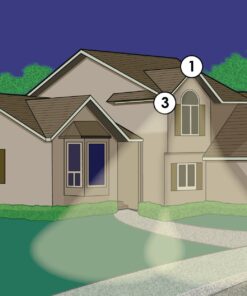 Lithonia Lighting OVFL 2RH 40K 120 PE WH M4 Twin Head Dusk to Dawn Adjustable Outdoor Integrated LED Flood Light, White, 2 Round Gen 1 2 Round Heads 13 81sOmZdHXPL