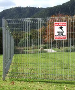 Faittoo 4-Pack Video Surveillance Sign, No Trespassing Metal Reflective Warning Sign, 10 x7 Inches 0.40 Aluminum Indoor or Outdoor Use for Home Business CCTV Security Camera,UV Protected & Waterproof Black and Red on White - 4 Pack 15 81sR0tAmC6L 3