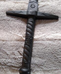 Master BladesUSA – E504-PP Martial Arts Polypropylene Sword - Training Equipment – Black Polypropylene Blade, Round Handle with Spiral, Self Defense, Training, Safe, Easy, Fun, Cosplay, Martial Arts 15 81sSH7 07XL