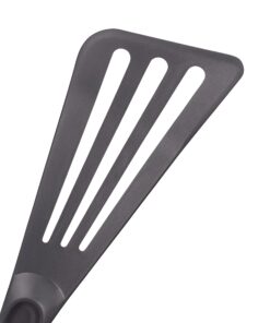 Matfer Bourgeat Exoglass® High Temperature Pelton Slotted Spatula, Professional Fish Turner, Safe for Nonstick Pans, Grey 15 81sSN4EBhrL