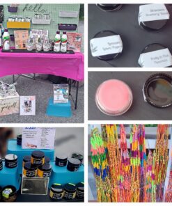 Houseables 3 Gram Jar, 3 ML, Black, 50 Pk, BPA Free, Cosmetic Sample Empty Container, Plastic, Round Pot, Screw Cap Lid, Small Tiny 3g Bottle, for Make Up, Eye Shadow, Nails, Powder, Paint, Jewelry 50 Count 51 81sSavutMnL