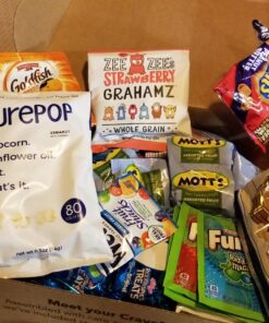 CRAVEBOX Snack Box Variety Pack Care Package (55 Count) Christmas Treats Gift Basket Boxes Pack Adults Kids Grandkids Guys Girls Women Men Boyfriend Candy Birthday Cookies Chips Teenage Mix College Student Food Sampler Office School 55ct 24 81sSc 2eANL