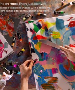 Arteza Acrylic Paint Set, 100 Colors, 0.41 fl Oz /12ml Tubes of Craft Paint, Heavy-Body, Glossy Finish, Colorful Addition to Your Art Supplies 100 x 12ml (0.41 fl oz) Craft 37 81sTm3 JlrL