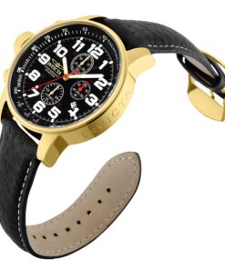 Alternative view of Invicta Men's I-Force Left Handed Quartz Watch with Leather Strap, Black (Model: 3330)