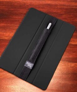 Stylus Sling Pencil Holder with USB Adapter Pocket for Apple Pencil (1st and 2nd Gen) - Compatible with iPad Pro 11/10.9/9.7 & iPad 6th Gen Cases, Black 11/10.9/10.2/9.7-inch 20 81sVW 3vglL