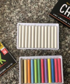 Huntz Dustless Chalk With Microfiber Eraser (Washable & Reusable) (12 White Chalks + 12 Colored Chalks + Eraser) 12 White Chalks + 12 Colored Chalks + Eraser 34 81sXQcLcJzL 1