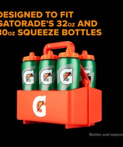 Gatorade 6ct Squeeze Bottle Carrier, Team Equipment, Bottle Caddy, Bottle Holder, Bottles Not Included, Orange 13 81sYv5HrkXL