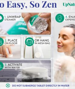UpNature Shower Steamers Aromatherapy, Breathe 12pcs - Eucalyptus Shower Steamer with 100% Pure Natural Eucalyptus, Tea Tree & Peppermint Essential Oil Vapor Shower Tablets for Sinus Relief Breathe Easy 19 81sYyXtuqOL