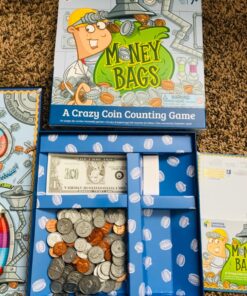 Learning Resources Money Bags Coin Value Game - Ages 7+ Fun Games for Kids, Develops Math Skills and Recognition, Educational Play Kids For 2 to 4 Players 30 81sZKbaPFL