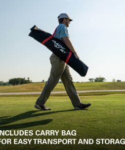 Rukket Haack Golf Net | Practice Driving Indoor and Outdoor | Golfing at Home Swing Training Aids | by SEC Coach Chris Haack | Choose from 10x7 Hitting Net, 7x7 Hitting Net, or Protection Side Nets 10x7ft Golf Net & Turf Mat 25 81scHyVClzL