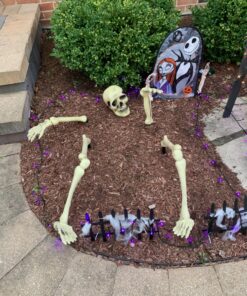 Amscan Plastic Groundbreaker Yard Skeleton, Halloween Props and Decorations, 9 Pcs 1 8 81scjeUdizL