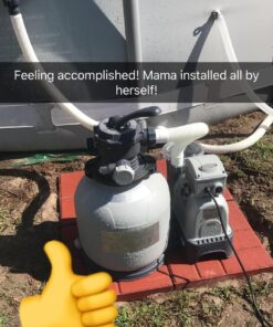 Intex Krystal Clear Sand Filter Pump for Above Ground Pools, 14-inch, 110-120V with GFCI 14 in Pump only 46 81seGws8bqL