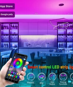 Tenmiro Led Lights for Bedroom 100ft (2 Rolls of 50ft) Music Sync Color Changing Strip Lights with Remote and App Control RGB Strip, for Room Home Party Decoration 27 81sfo4SFIL