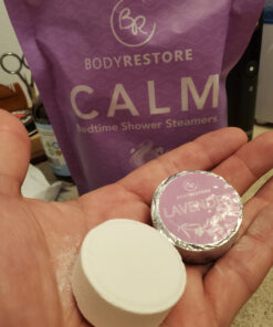 Shower Steamers Aromatherapy 15 Pack - Christmas Gifts Stocking Stuffers, Relaxation Birthday Gifts for Women and Men, Stress Relief and Luxury Self Care, Lavender Shower Bath Bombs - BodyRestore 15 Count (Pack of 1) Calm 53 81sg89VFrpL