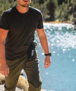 SABRE Frontiersman 9.2 oz. Bear Spray, Maximum Strength 2.0% Major Capsaicinoids, Powerful 35 ft. Range Bear Deterrent, Outdoor Camping & Hiking Protection, Quick Draw Holster & Multipack Options Black3 26 81sgTq12LvL